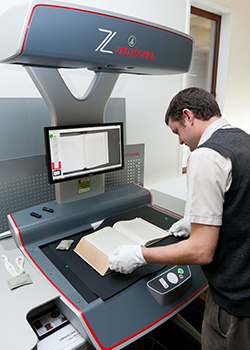 Digitalisierung mittels Buchscanner